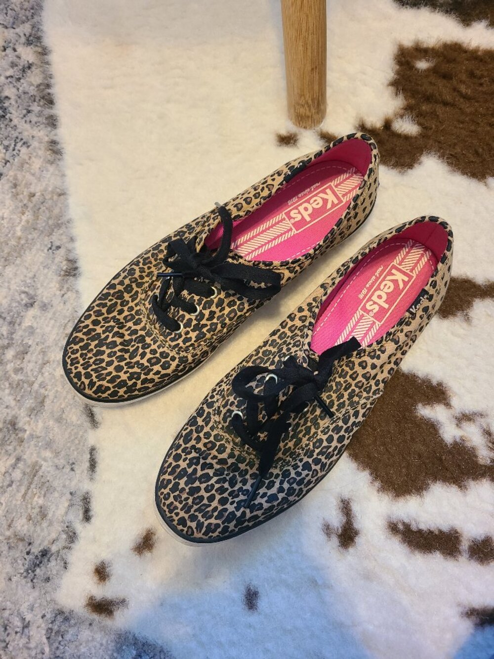 Keds leopard print canvas sneakers